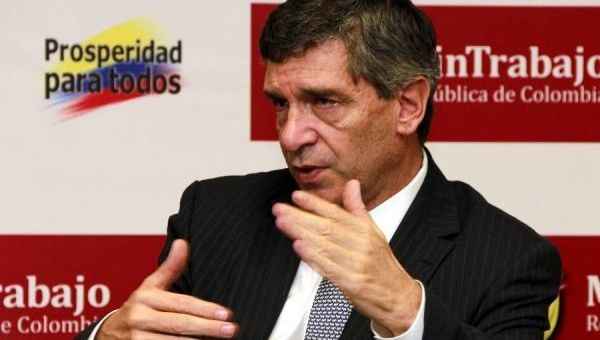 Rafael Pardo, quien estaba al frente del Ministerio del Trabajo de Colombia, será ahora el encargado de la Alcaldía de Bogotá (foto: Archivo) 