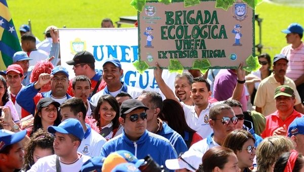 La movilización parte desde el parque del Oeste Alí Primera hasta el Palacio de Miraflores, sede del Gobierno Bolivariano. (Foto: AVN)