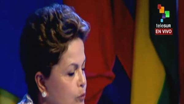 La mandataria brasileña, Dilma Rousseff, destaca el importante papel del BID en la región, e insta a la organización a continuar su gestión solidaria en América Latina (Foto: teleSUR)