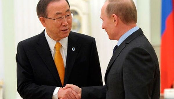 Ban Ki-moon expresó su preocupación a Putin por la situación de Ucrania (Foto:Archivo)