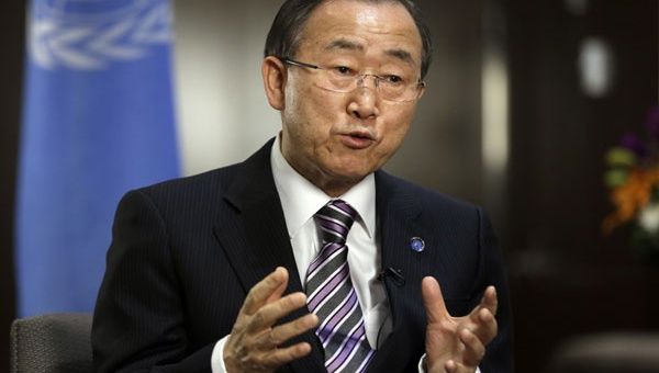 El secretario general de la ONU, Ban Ki-moon, Exhortó a los centroafricanos a trabajar en conjunto para poner fin la crisis en esa nación. (Foto: AP)