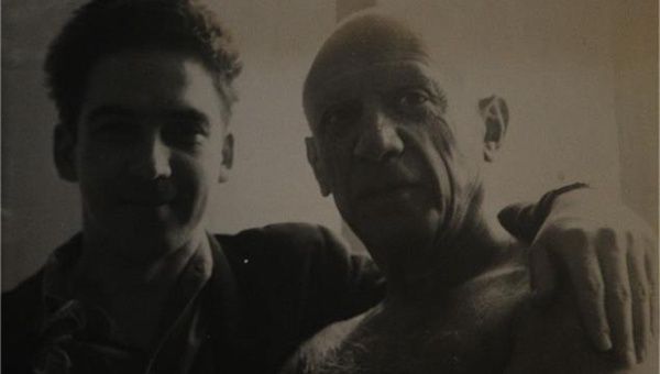 Oswaldo Vigas con Pablo Picasso. (Foto: Archivo)
