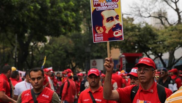 La movilización del sector obrero parte desde varios puntos de la capital venezolana. (Foto: AVN)