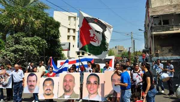 El pueblo cubano exige la liberación de Gerardo Hernández, Ramón Labañino y Antonio Guerrero. (Foto: Archivo).  