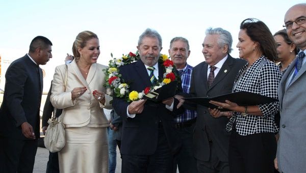 Lula Da Silva arribó este miércoles a suelo boliviano (Foto: ABI)