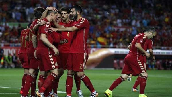 Fernando Torres fue el responsable de abrir el marcador para el equipo español; luego de sufrir con el esquema defensivo que presentó la selección suramericana (Foto: Reuters)