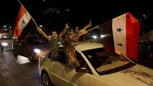 El triunfo del presidente Al Assad, fue celebrado por la gran mayoría de los sirios. (Foto: AP). 