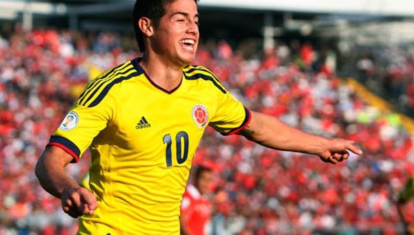 James Rodríguez, de Colombia, quiere darle la alegría a su equipo de una clasificación a semifinales. (Foto: Archivo)
