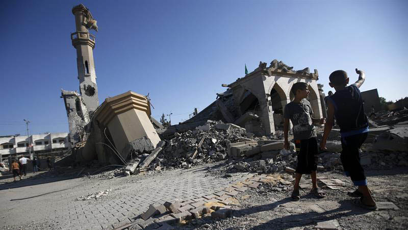 La ofensiva militar de Israel sobre la franja de Gaza ha dejado perdidas materiales millonarias. (Foto: EFE)