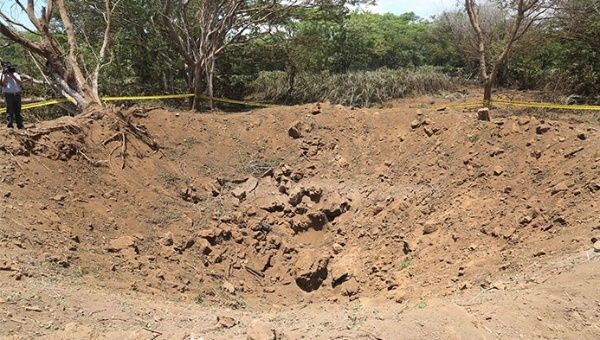 Así se ve donde cayó el meteorito en Nicaragua