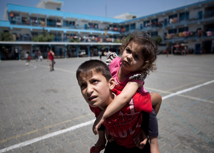 Niños esperan olvidar el genocidio en la Franja Gaza (EFE)