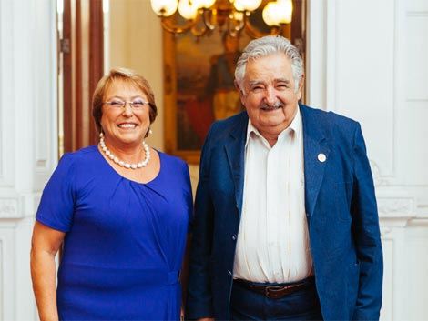 La presidenta chilena Michelle Bachelet dialogará hoy con el mandatario uruguayo José Mujica. (Foto: michellebachelet.cl)