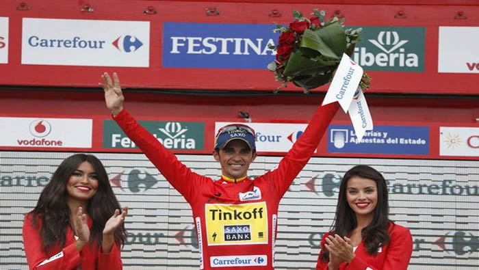 El español, Alberto Contador, es el tercer ciclista en el mundo en ganar la Vuelta a España tres veces (Foto: EFE)