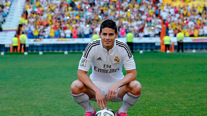El colombiano ratificó lo feliz que está en el Real Madrid. (Foto: Reuters)