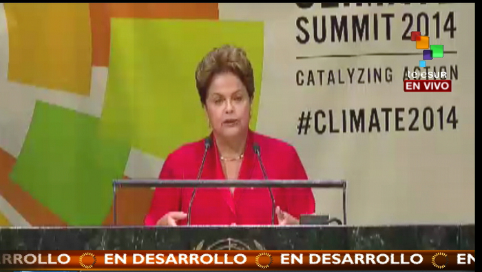 Dilma Rousseff afirmó que Brasil ha cooperado con países de la cuenca amazónica para reducir la deforestación. (Foto: teleSUR)