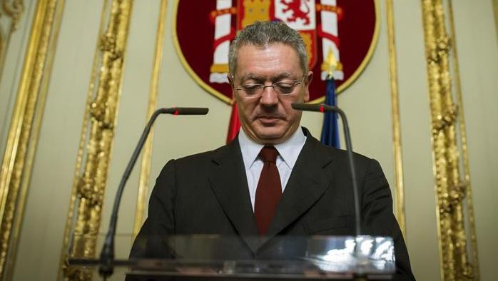 Ruiz-Gallardón llevaba tres años al frente del ministerio de Justicia. (Foto: EFE)