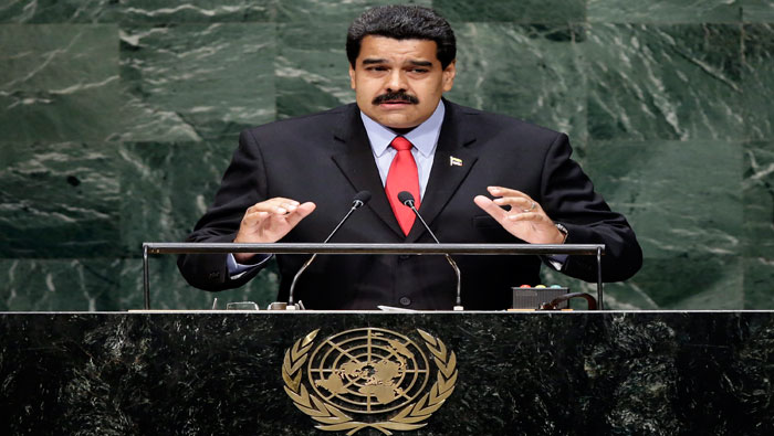 Esta fue la primera alocución de Nicolás Maduro ante la Asamblea General de la ONU como presidente de Venezuela. (Foto: EFE)
