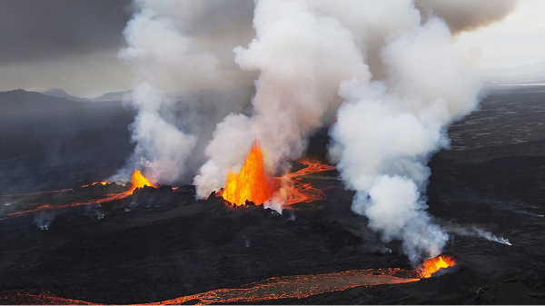 Erupción del volcán Bárðarbunga, Islandia, por Ragnheidur Arngrímsdóttir