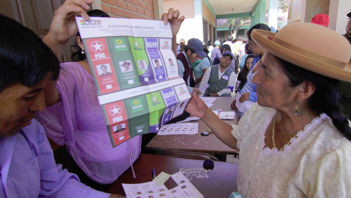 TSE ha reportado normalidad en elecciones bolivianas.  (Foto: ABI)
