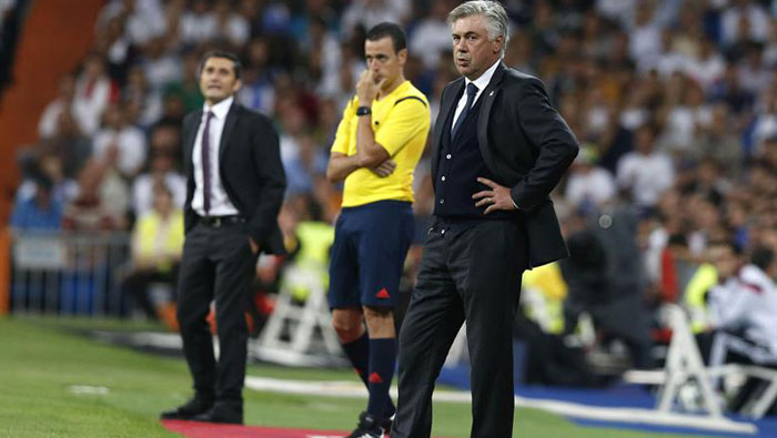 Ancelotti se prepara para enfrentarse al Barcelona