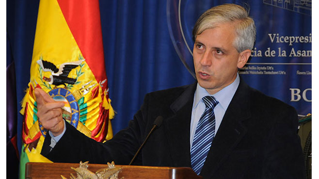 Álvaro García Linera, vicepresidente de Bolivia. (Foto: Reuters)