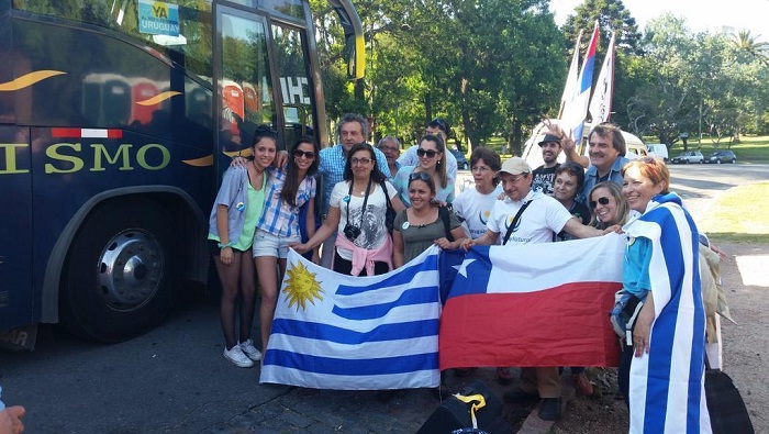 Los uruguayos viajaron desde países de la región latinoamericana (Foto: teleSUR)