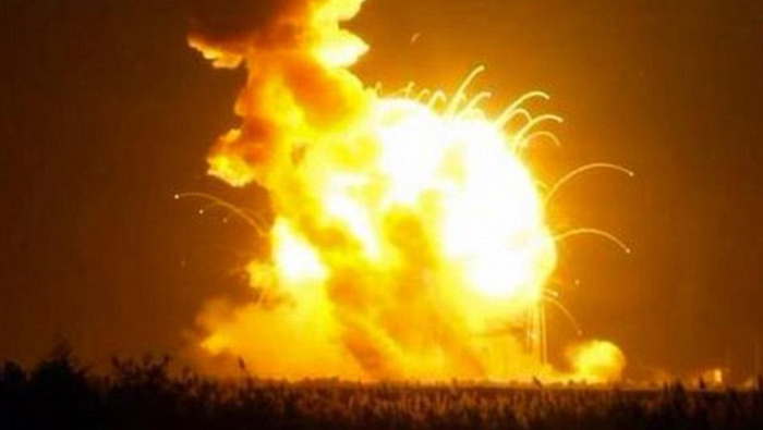 Explosión del cohete que transportaba cápsula no tripulada Cygnus