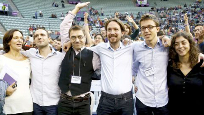 El partido, liderado por Pablo Iglesias, se encuentra de primero en intención de voto de los españoles. (Foto: Archivo)