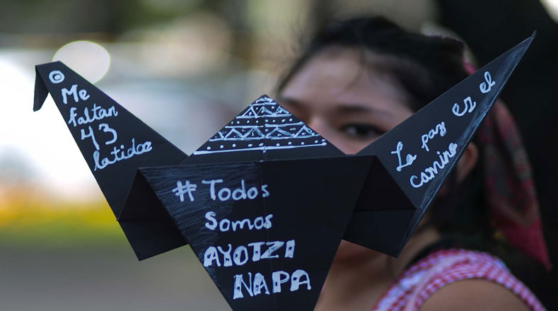 Por laz paz el mundo se solidariza con Ayotzinapa (Foto:Xinhua)