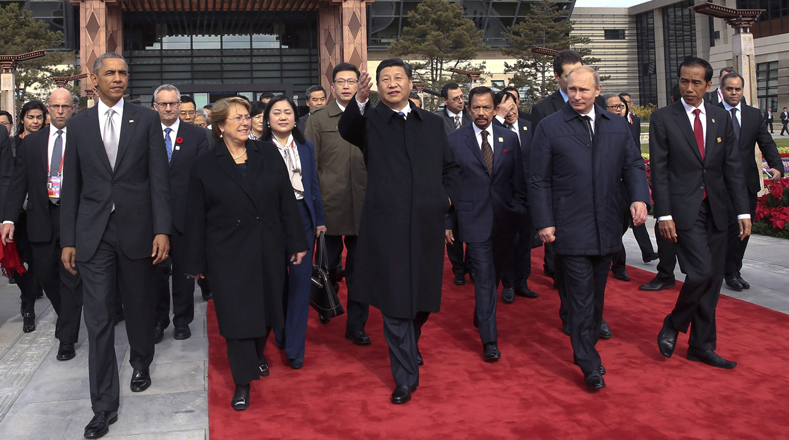 Mandatarios que asisten a la cumbre APEC, en China. (Foto: EFE)