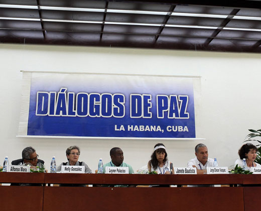 Los Diálogos de Paz se reunadarán la próxima semana en La Habana (Cuba).
