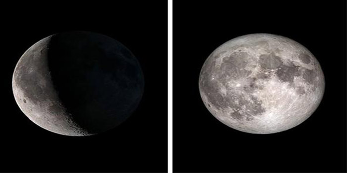 Fases de la Luna en 2015.