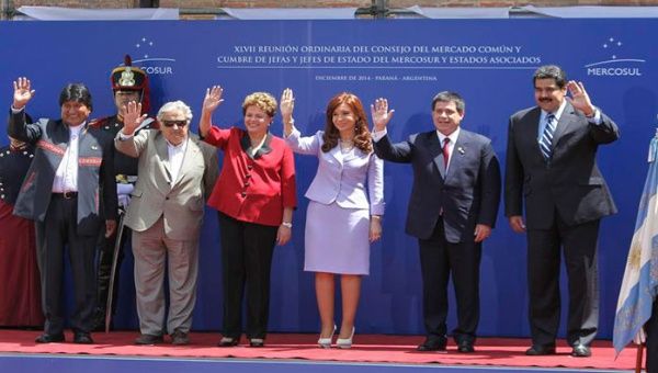 En la cumbre del Mercosur los mandatarios abogaron por la integración económica