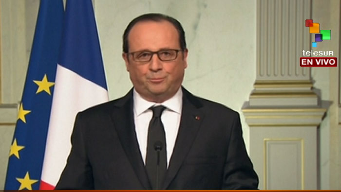 El Presidente francés llamó a la unidad tras el atentado.