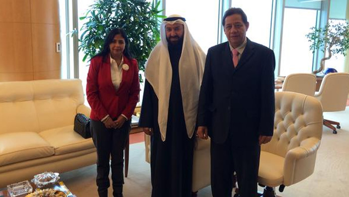 Reunión con el Ministro de Petróleo de Kuwait Al Omair.