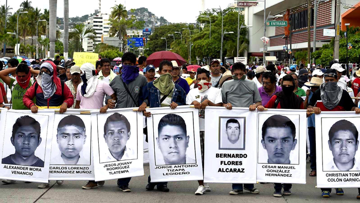 El caso de los 43 desaparecidos de Ayotzinapa generó el repudio mundial ante la indiferencia de las autoridades mexicanas por este crimen que es recurrente en ese país