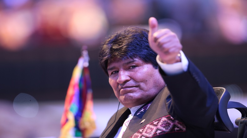 Evo Morales aseguró en la CELAC que es necesario que se levante el bloqueo a Cuba por parte de Estados Unidos. 
