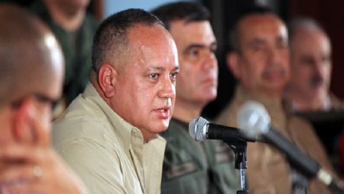 El presidente de la AN, Diosdado Cabello se solidarizó con la FANB.