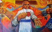 Mural en honor a Monseñor Arnulfo Romero.