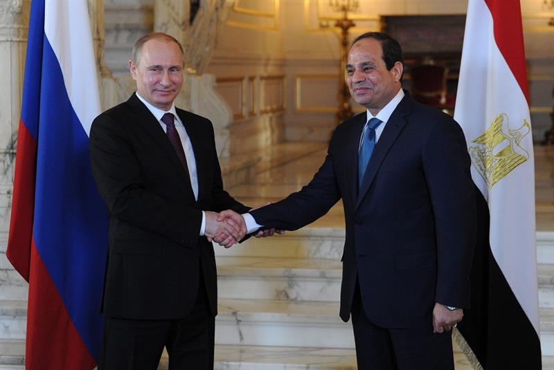 El presidente ruso realizó una visita oficial de dos días a Egipto.