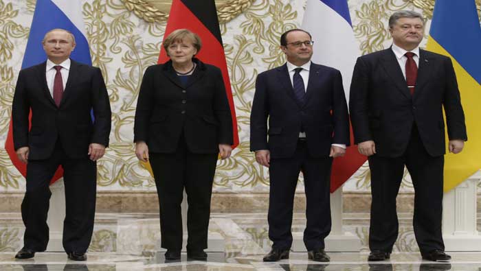 Los mandatarios de Rusia, Francia, Ucrania, Alemania y Bielorrusia -en calidad de anfitrión- estuvieron reunidos por más de 16 horas