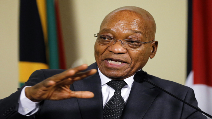 El presidente Jacob Zuma pidió 