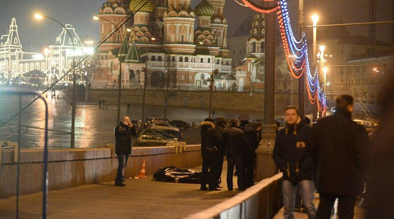 El pasado viernes Borís Nemtsov fue abatido a tiros en el centro de Moscú.