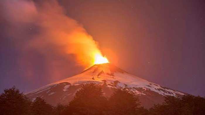 El volcán Villarrica no hacía erupción desde el año 2000