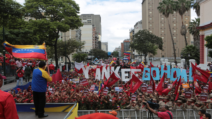 La gran mayoría del pueblo venezolano apoya al Presidente y rechaza categóricamente injerencia alguna de EE.UU.