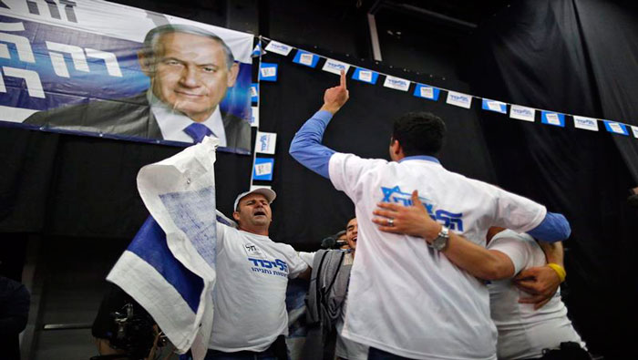 Netanyahu se proclamó ganador antes de conocerse los resultados oficiales