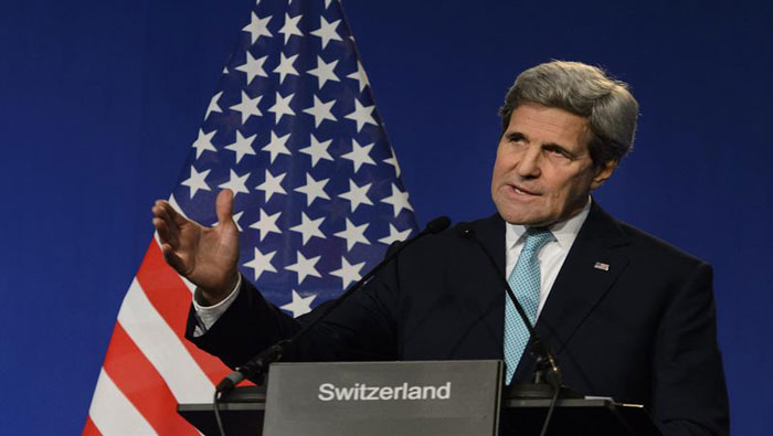 Secretario de Estado de los EE.UU. John Kerry se reunió con los congresistas el pasado lunes a puerta cerrada.