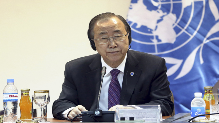 Ban Ki-moon instó a que haya un alto el fuego lo antes posible.
