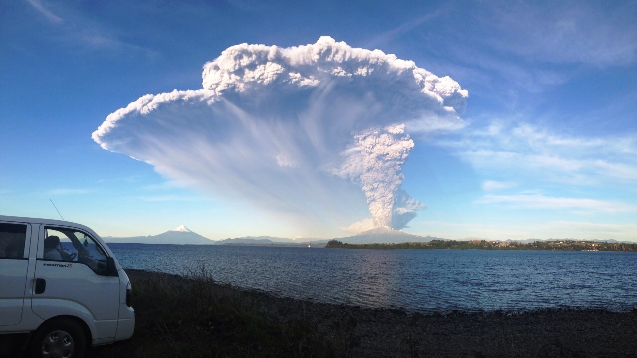 Imagen del volcán Calbuco después de una erupción, en la provincia de Llanquihue, Chile.