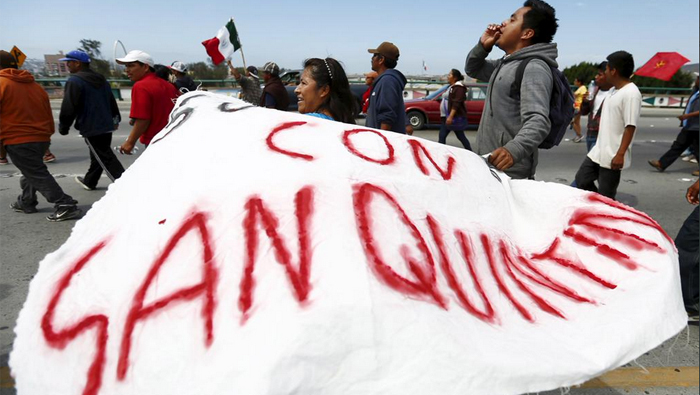 Los jornaleros de San Quintín tienen demandas como  como salario justo, mejoras laborales e indemnización.